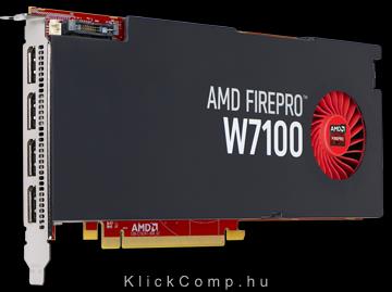 VGA AMD FirePro W7100 8GB GDDR5 4-DP PCIe 3.0 videokártya fotó, illusztráció : 100-505975