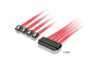 Equip 111845 SAS Multi Lane 4i -r�l SATA-ra k�bel, 1xSAS 32p (SFF-8484) -> 4x SATA 7p, 0,5m ( 3 �v)