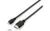 Equip 119308 HDMI - MicroHDMI k�bel 1.4, apa/apa, 2m ( 3 �v)