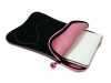 PORT 13-14  (140196) DELHI SKIN PINK, netbook skin (fekete; pinkd�szit� varr�ssal) ( �lettartam )