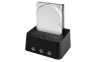 Sharkoon QuickPort H3 USB3.0 - HDD Dokkoló (fekete; 3xUSB3.0 Hub; 2,5-3,5 SataHDD; USB3.0 csatlakozó; One click backup) ( 2 év)