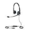 Jabra Voice 550 corded Duo Headset with comfortable headband with soft leatheret