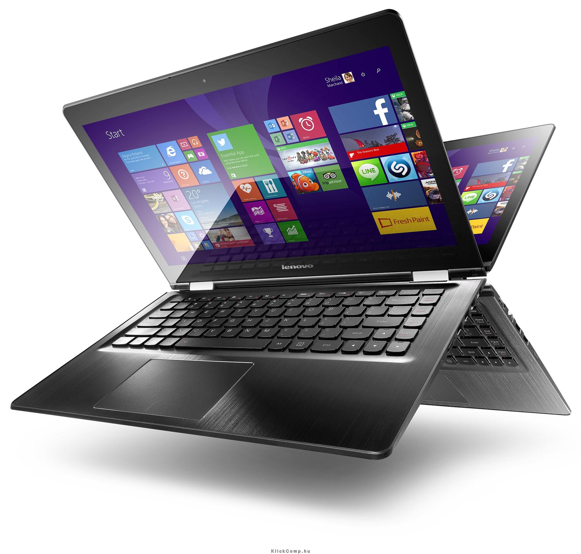 LENOVO Yoga500 laptop 14  FHD IPS Touch i3-5005U 128GB SSD fehér Win10 fotó, illusztráció : 80N4012HHV