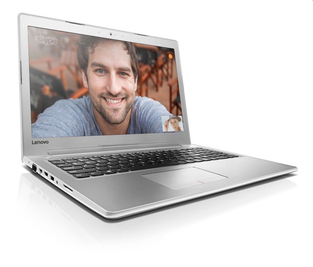 LENOVO IdeaPad 510 laptop 15,6  FHD IPS i5-7200U 4GB 1TB 940MX-4GB fehér fotó, illusztráció : 80SV00L1HV