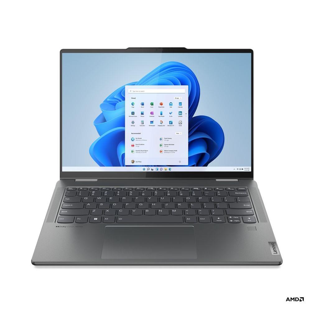 Lenovo Yoga laptop 14  WUXGA R5-7535U 16GB 512GB Radeon W11 szürke Lenovo Yoga fotó, illusztráció : 82YM006EHV