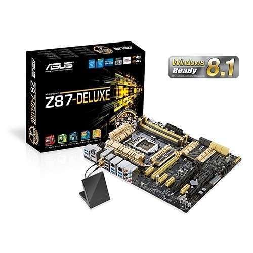 ASUS Z87-DELUXE Intel Z87 LGA1150 ATX alaplap fotó, illusztráció : 90MB0DU0-M0EAY0