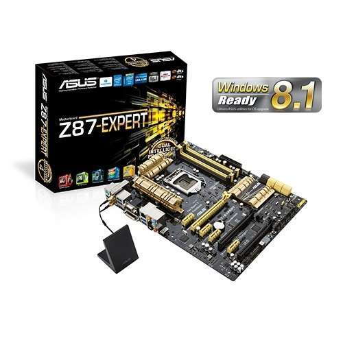 ASUS Z87-EXPERT Intel Z87 LGA1150 ATX alaplap fotó, illusztráció : 90MB0DV0-M0EAY0
