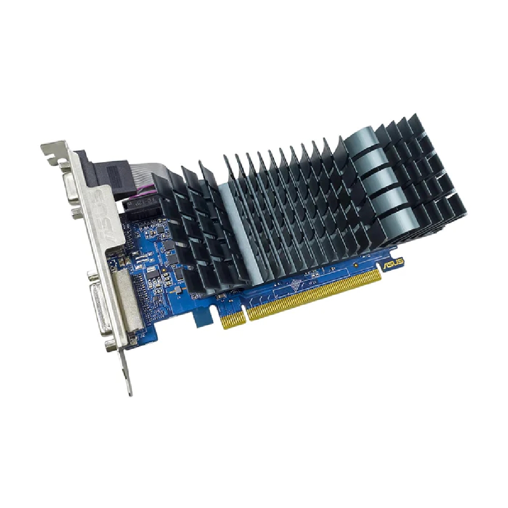 VGA GT710 2GB GDDR3 64bit PCIe Asus nVIDIA GeForce GT710 videokártya fotó, illusztráció : 90YV0I70-M0NA00