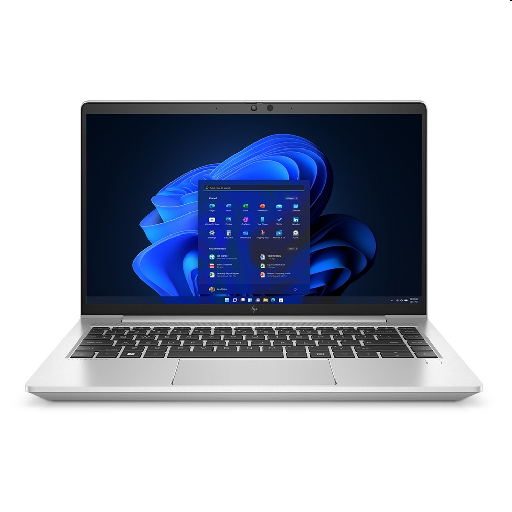 HP EliteBook laptop 14  FHD i5-1235U 16GB 512GB IrisXe W11Pro ezüst HP EliteBoo fotó, illusztráció : 9G2B0ET