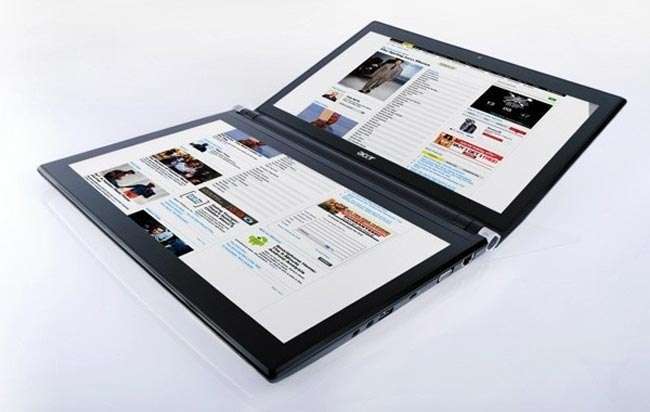 Acer ICONIA Touch tablet 2x 14  HD Core i5 480M 2.67GHz HD Graph. 4GB 640GB W7H fotó, illusztráció : AICONIA-484G64N