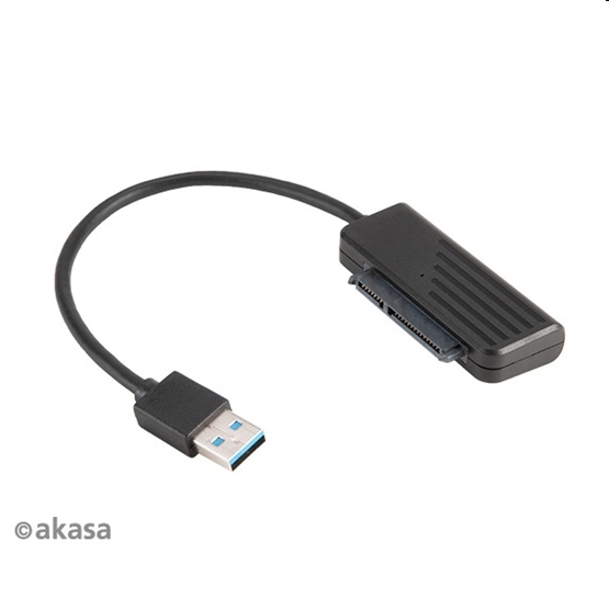 USB3.1 átalakító kábel 2,5  SATA SSD ÉS HDD adapter 20cm Akasa fotó, illusztráció : AK-AU3-07BK