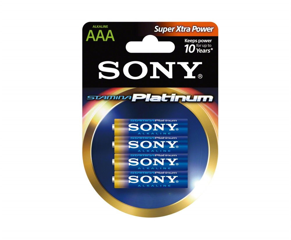 Elem AAA ceruza Sony Platinum LR03 alkáli ceruza elem - Már nem forgalmazott te fotó, illusztráció : AM4-PTM4