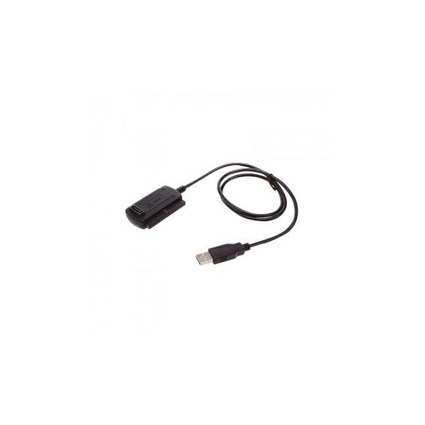 USB 2.0 IDE SATA Adapter Fekete fotó, illusztráció : APPC08