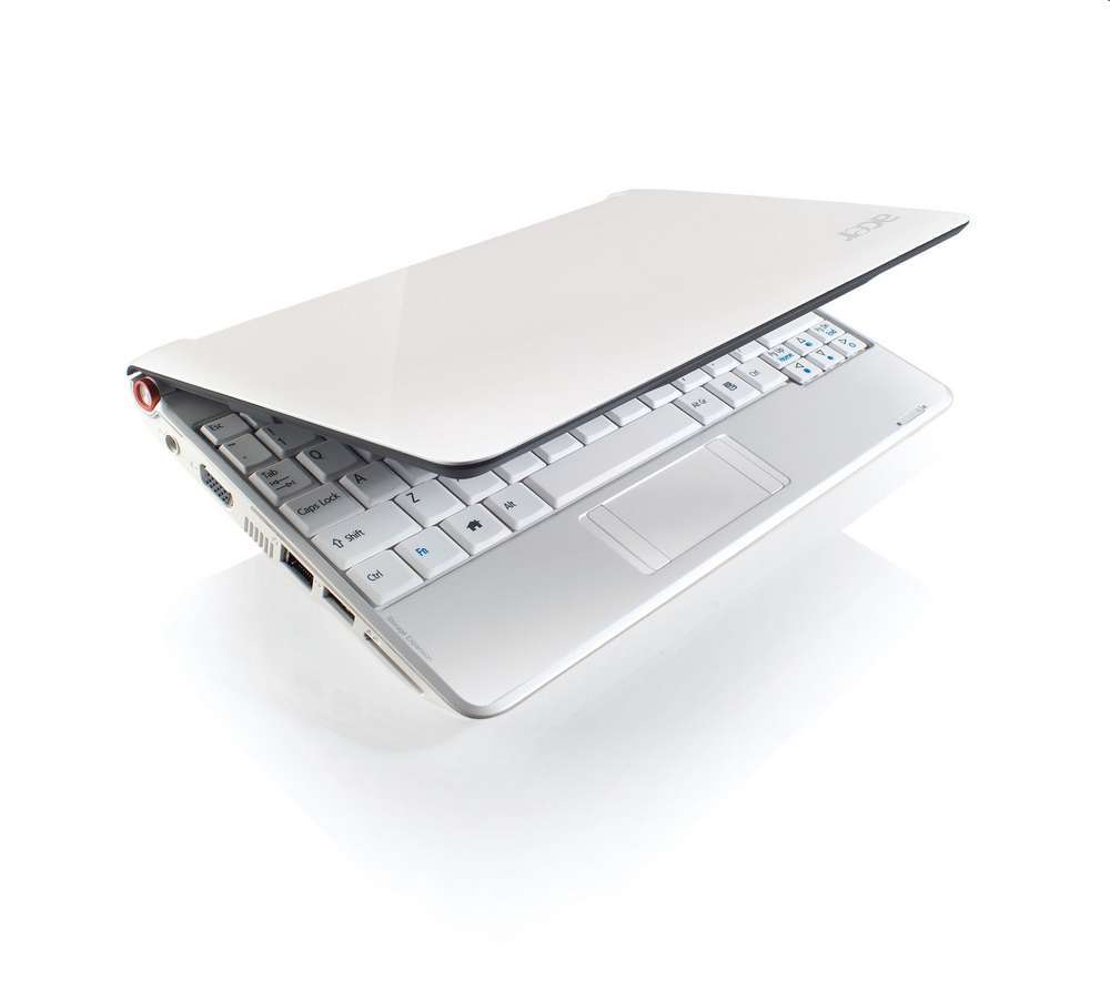 Acer Aspire ONE A150-B fehér netbook Atom N270 1.6GHz 2x512MB 120G XPH PNR 1 év fotó, illusztráció : ASPOA150BW