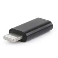 Átalakító Lightning - USB Type-C M/F adapter fekete GEMBIRD