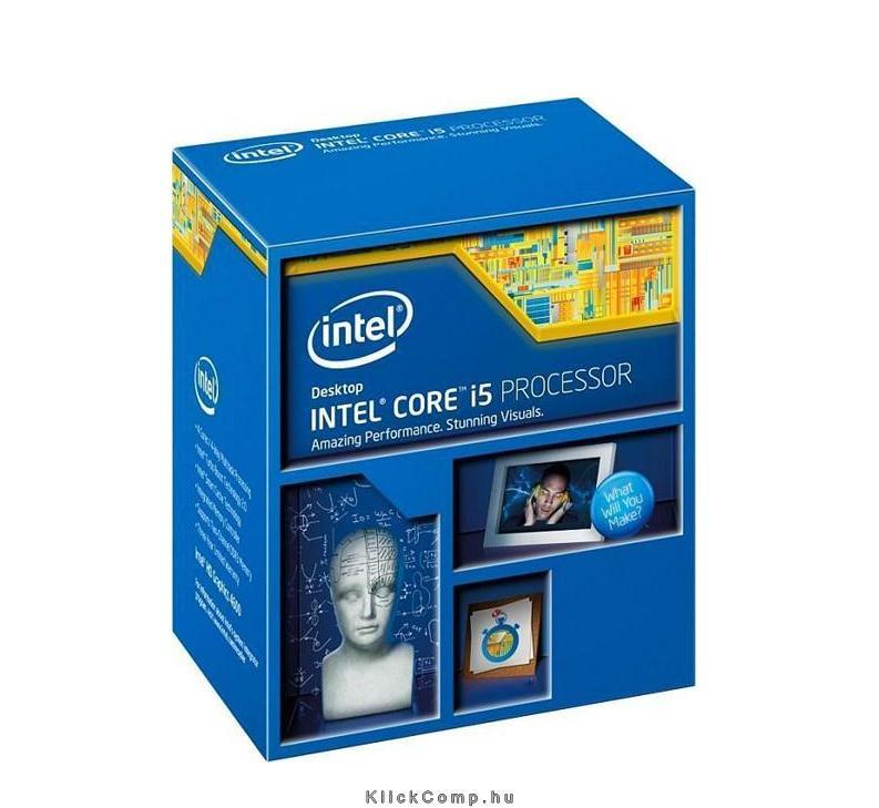 Intel Core i5-4590 3300Mhz 6MBL3 Cache 22nm 84W skt1150 Haswell BOX fotó, illusztráció : BX80646I54590