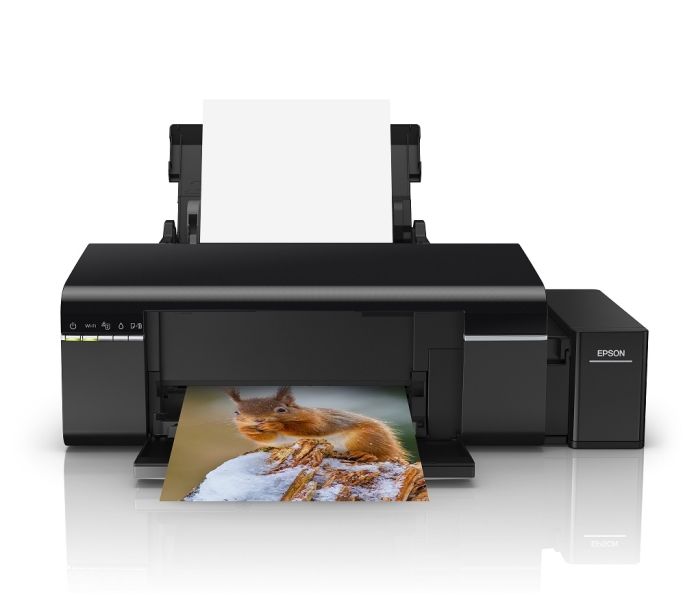 Tintasugaras nyomtató A4 színes Epson L805USB WiFi CD/DVD fotó, illusztráció : C11CE86401