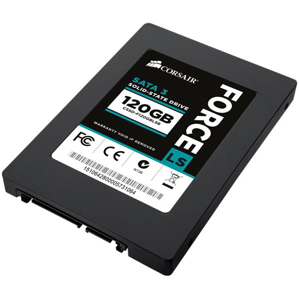 120GB SSD Corsair Force Series LS Read 560Mb/s, Write 535Mb/s fotó, illusztráció : CSSD-F120GBLSB