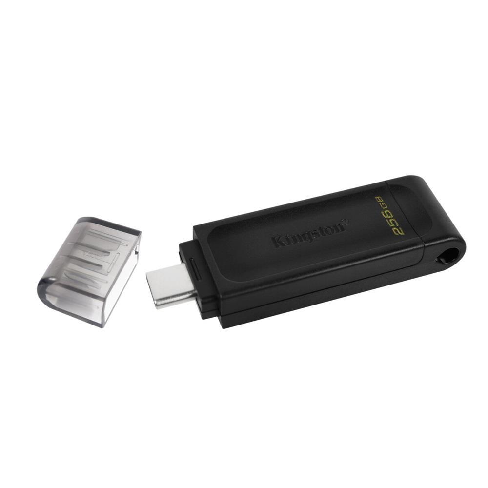 256GB Pendrive USB3.2 fekete Kingston DataTraveler 70 fotó, illusztráció : DT70_256GB