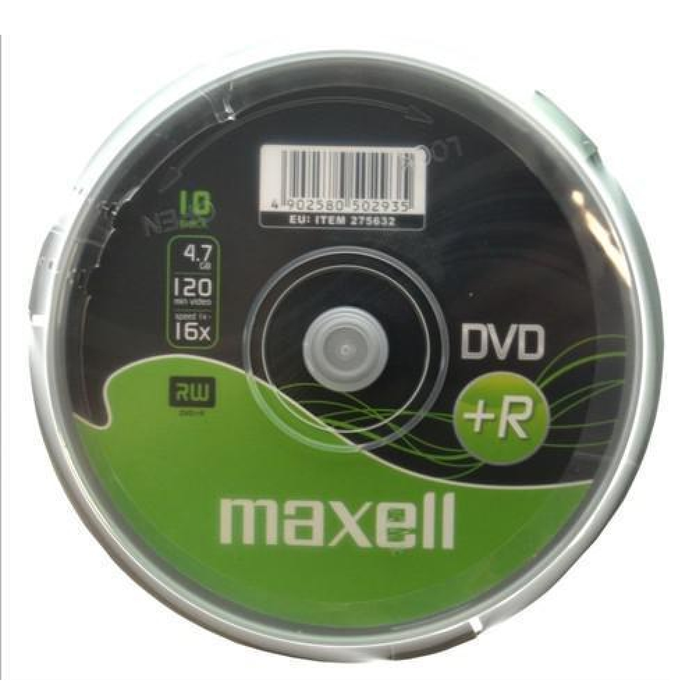 DVD DISK -R 4.7GB 16x maxell fotó, illusztráció : DVDV-RSL
