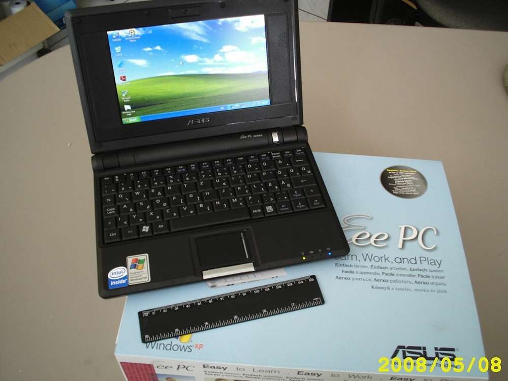 Megérkezett üzletünkbe az ASUS EEE PC Netbook 4G-BK021X EEE-PC 7"/512MB/4GB XP HOME 