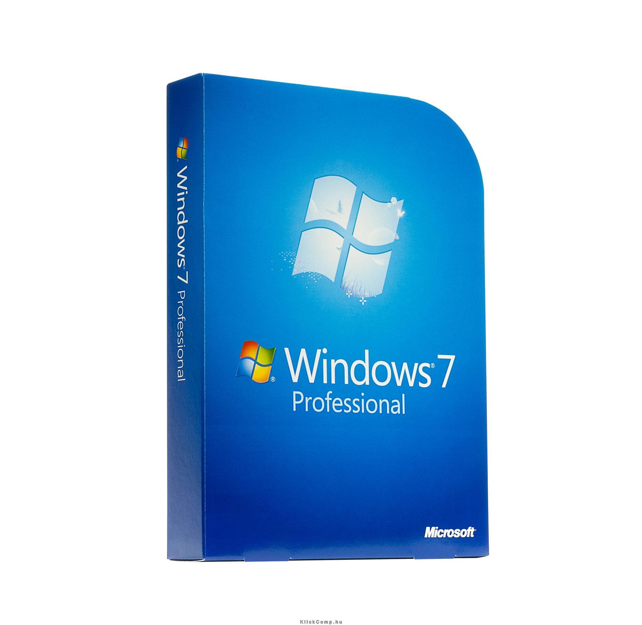 Microsoft Windows 7 Pro 64-bit HUN 1 Felhasználó Oem 1pack LCP operációs rendsz fotó, illusztráció : FQC-08694