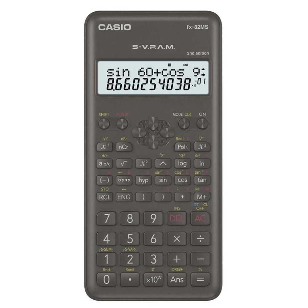 Casio FX 82MS 2E tudományos számológép fotó, illusztráció : FX-82MS-2E