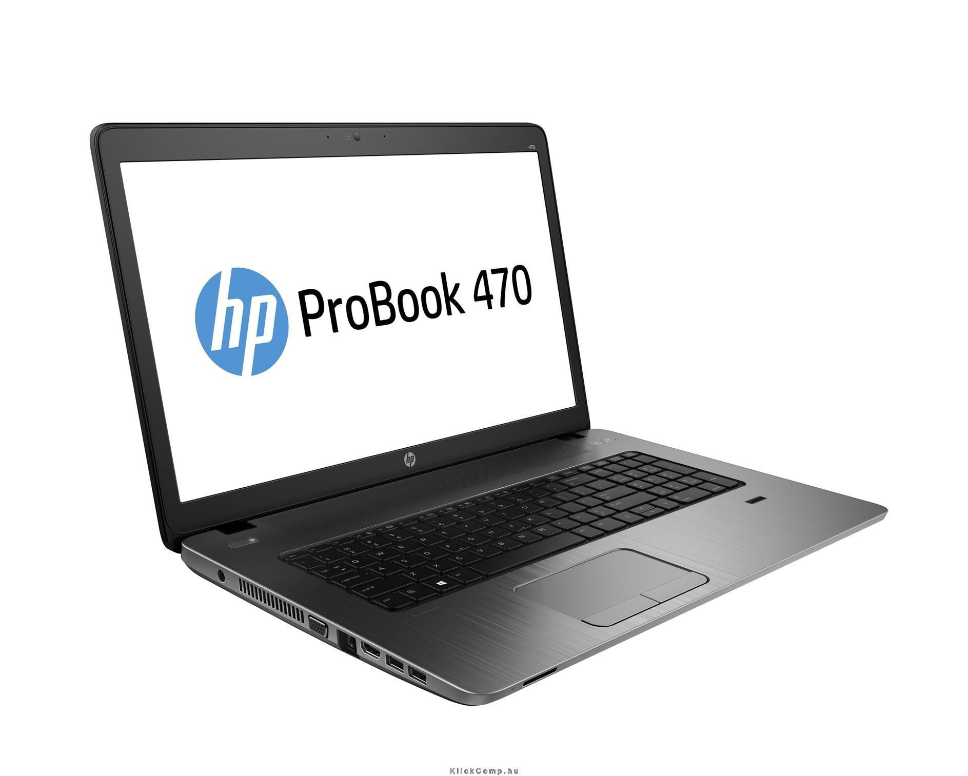 HP ProBook 470 G2 17,3  notebook i7-4510U 8GB 750GB R5-M255-2GB Windows 7 Pro W fotó, illusztráció : G6W69EA
