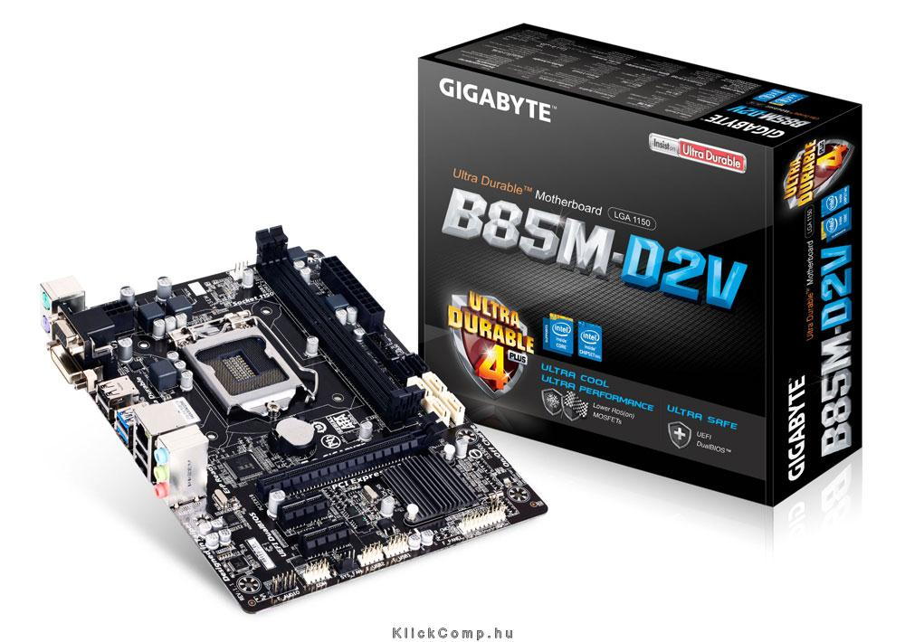 B85M-D2V Intel B85 LGA1150 mATX alaplap fotó, illusztráció : GA-B85M-D2V