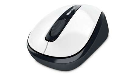 Vezetéknélküli egér Microsoft Mobile Mouse 3500 fehér fotó, illusztráció : GMF-00196