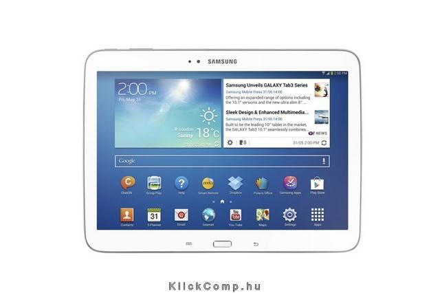 Galaxy Tab3 10.1 GT-P5210 16GB fehér Wi-Fi tablet fotó, illusztráció : GT-P5210ZWAXEH