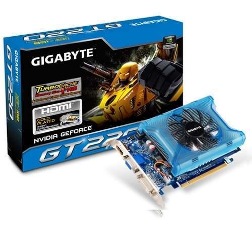 VGA GIGABYTE Videókártya PCI-Ex16x nVIDIA GT 220 1GB DDR3 (3 év) - Már nem forg fotó, illusztráció : GV-N220TC-1GI