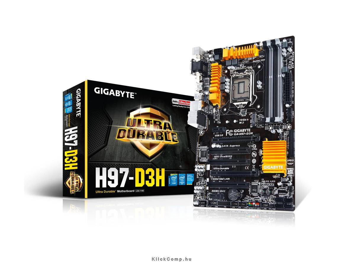 Intel H97 LGA1150 ATX alaplap fotó, illusztráció : H97-D3H