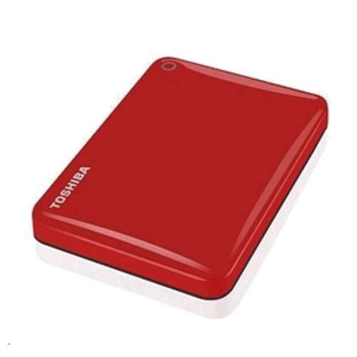 2TB Külső HDD 2.5  USB3.0 Vörös + 10 GB Cloud Storage Toshiba fotó, illusztráció : HDTC820ER3CA