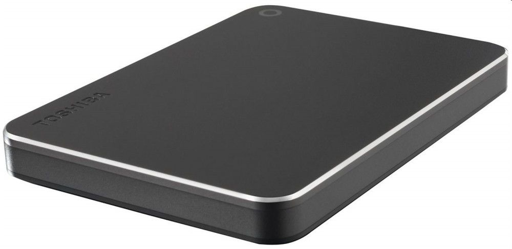 3TB Külső HDD 2.5  USB3.0 Toshiba Canvio Premium Mac Fekete aluminium metál fén fotó, illusztráció : HDTW130EBMCA