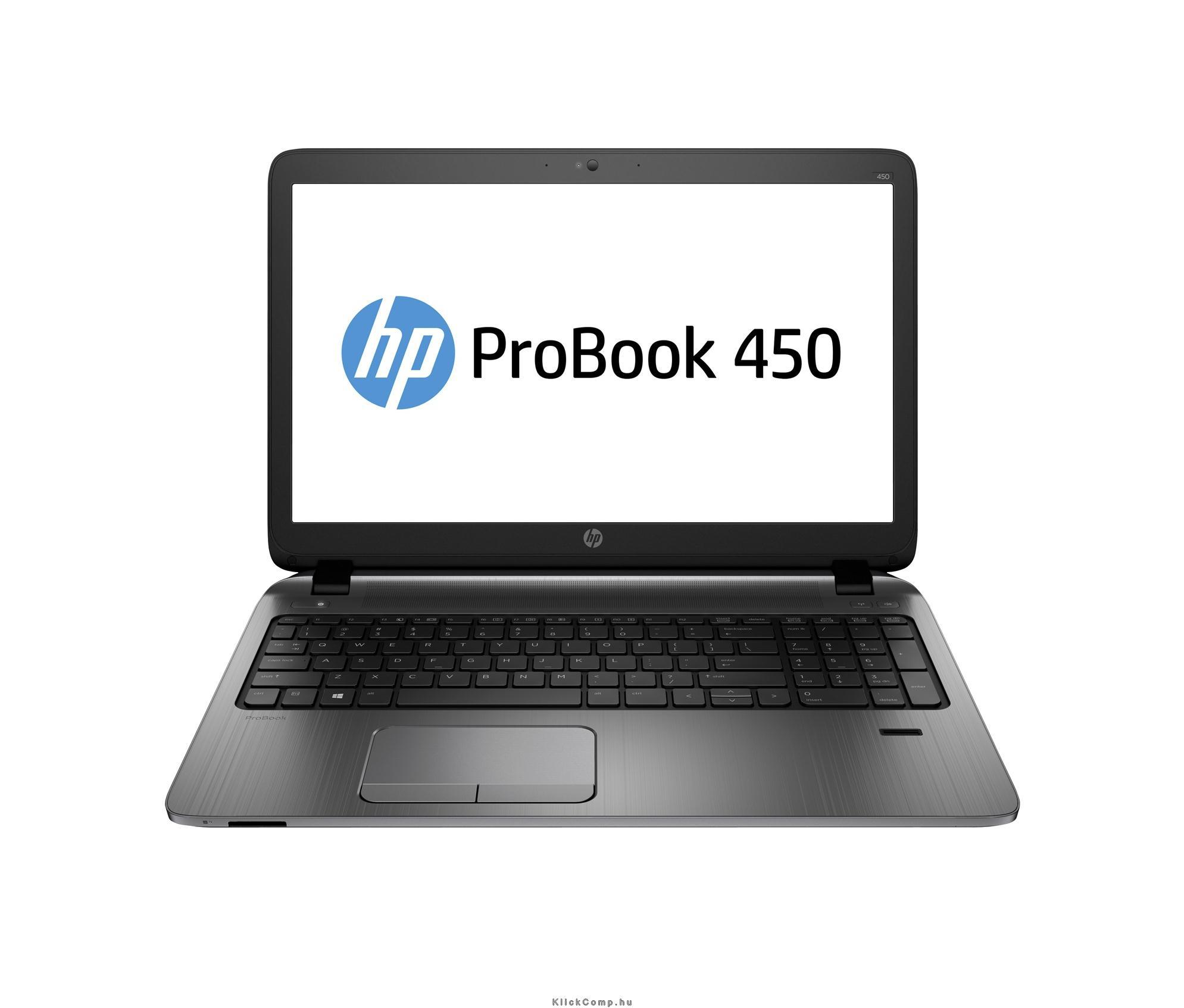 HP ProBook 450 G2 15,6  notebook Intel Core i3-4030U 1,9GHz/4GB/500GB/DVD író fotó, illusztráció : J4S43EA