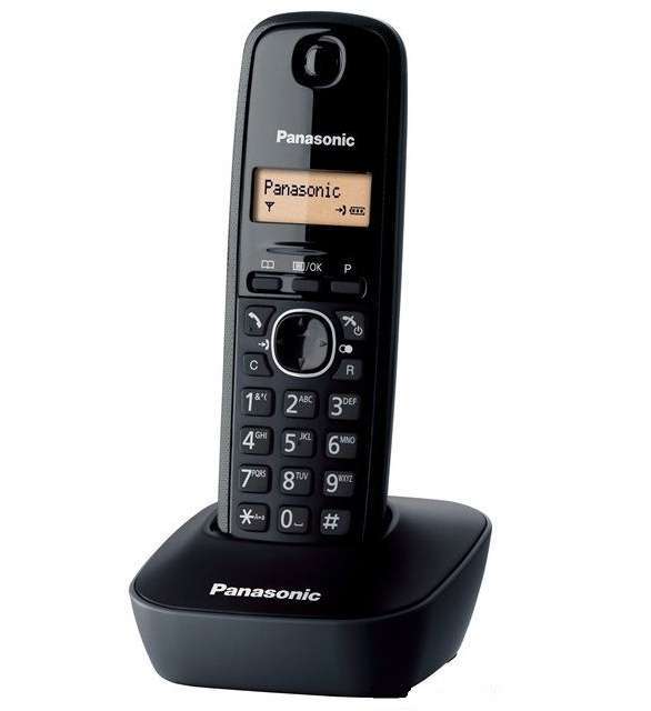 Panasonic DECT telefon hívóazonosítós szürke fotó, illusztráció : KX-TG1611HGH