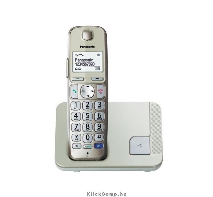 Panasonic DECT fehér vezetéknélküli telefon fotó, illusztráció : KX-TGE210PDN