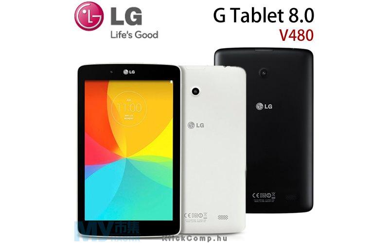 Tablet G-Pad 8.0 Fekete 8 ; 1280x800 IPS; 1,2GHz QuadCore; 1GB/16GB; Android 4. fotó, illusztráció : LGV480.AHUNBK
