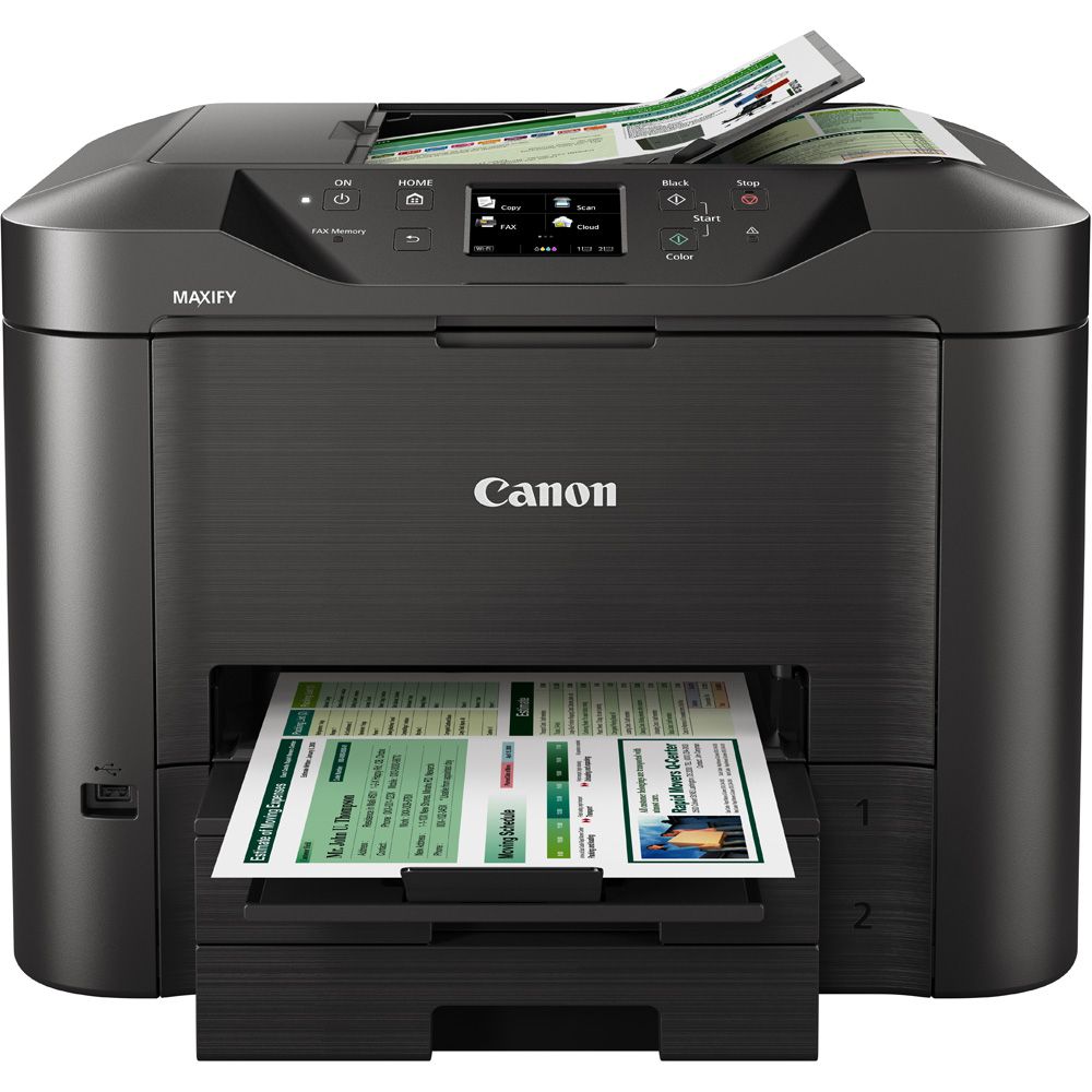 Canon MAXIFY színes A4 irodai multifunkciós nyomtató, duplex, D-ADF, netw fotó, illusztráció : MB5350