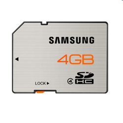 MEMORY CARD 4GB SD kártya SDHC Samsung Class4 (1 év gar) - Már nem forgalmazott fotó, illusztráció : MBSS4GAEU
