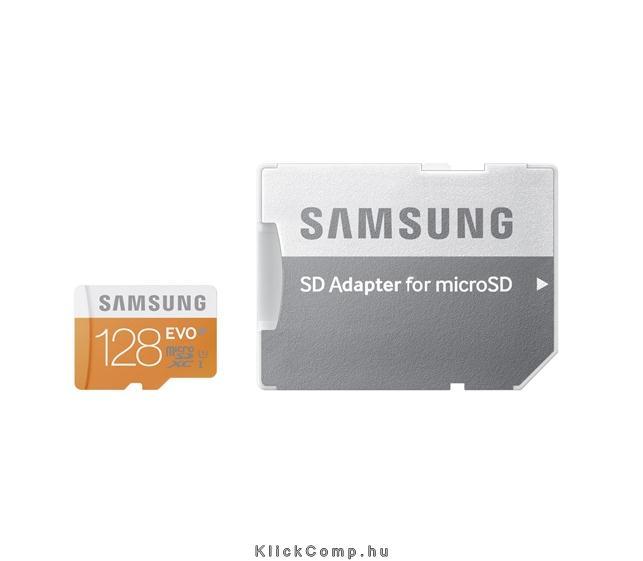 128GB SD micro memória kártya Class10, UHS-1 Grade1 MB-MP128DA/EU adapterrel fotó, illusztráció : MB-MP128DA_EU