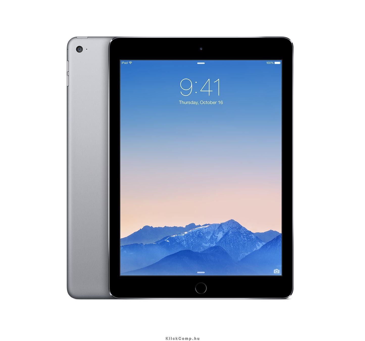 iPad Air 2 64 GB Wi-Fi + Cellular asztroszürke fotó, illusztráció : MGHX2