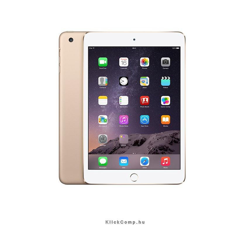 iPad mini 3 64GB WiFi + Cellular Arany 7,9 fotó, illusztráció : MGYN2
