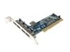 USB kártya 4 port 2.0 PCI Ali (1 év gar)