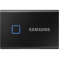 2TB kls SSD USB3.2 fekete ujjlenyomatolvass Samsung T7 Touch                                                                                                                                         