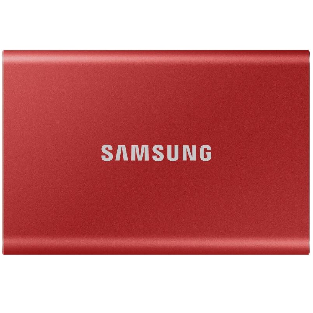 2TB külső SSD USB3.2 Samsung T7 piros fotó, illusztráció : MU-PC2T0R_WW