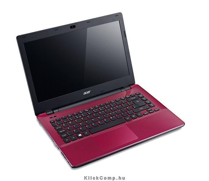 Acer Aspire E5 14  notebook i3-4005U 4GB 500GB DVD piros Acer E5-471-36ZZ fotó, illusztráció : NX.MTLEU.003