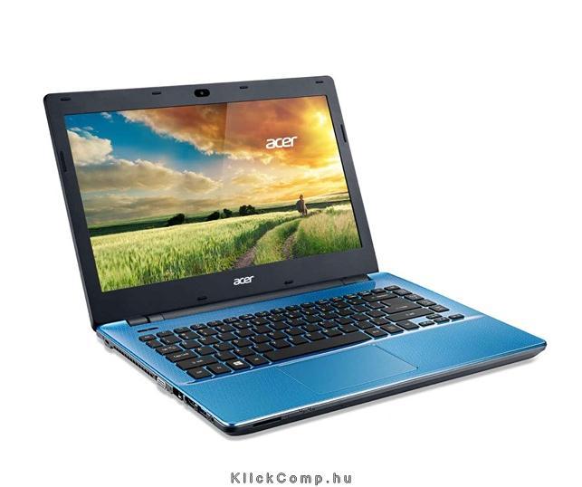 Acer Aspire E5 14  notebook CQC N2940 4GB 500GB DVD kék Acer E5-411-C5ZD fotó, illusztráció : NX.MTUEU.005