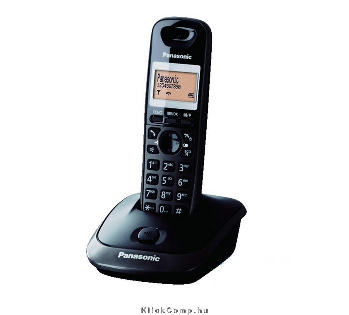 Panasonic KX-TG2511HGT DECT kihangosítható hívóazonosítós titánfekete telefon fotó, illusztráció : PANASONIC-37676